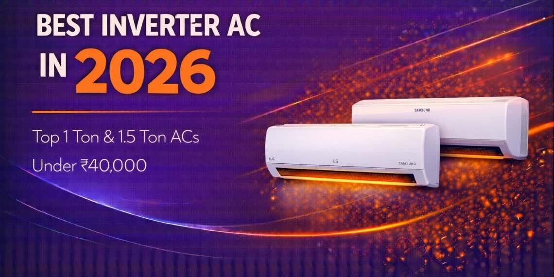 Best Inverter AC in 2026 – Top 1 Ton & 1.5 Ton ACs Under ₹40,000
